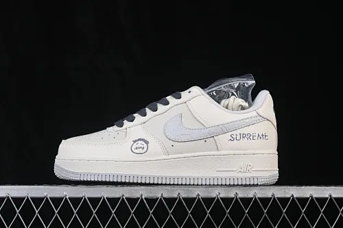 All Categories Nk Air Force 1 Air Force Series Nk Air Force 1 Low Air Force Low Nike Air Force 1'07 Low White Gray Canvas Air Force One Low Casual Shoes DW8806-009